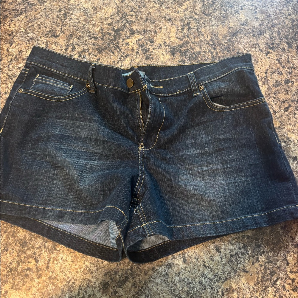 New York & Company Dark Blue Jean Shorts